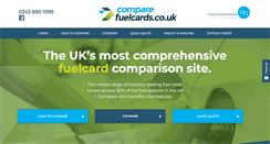 Desktop Screenshot of comparefuelcards.co.uk